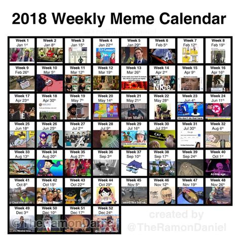 calendar memes|Yearly Meme Calendar: Memes For Every Month: